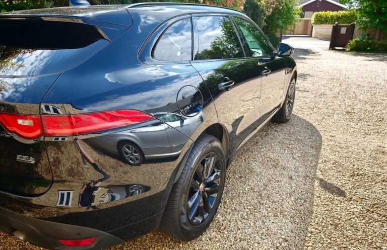 Jaguar F Pace after a complete detail in Stamford, Lincolnshire. Jaguar F Pace in Stamford after a complete reset, with ceramic wax on the exterior.