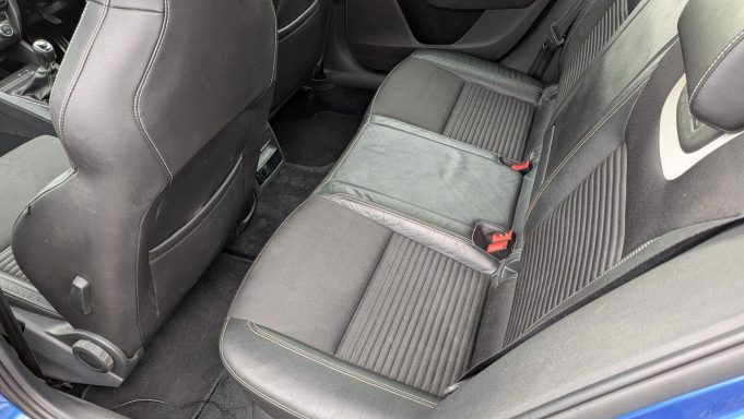 Skoda Octavia VRS Rear Interior After Recovery Skoda Octavia VRS rear seats after deep interior detailing